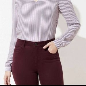 New Ann Taylor LOFT High Waisted Five Pocket Sateen Leggings 8P